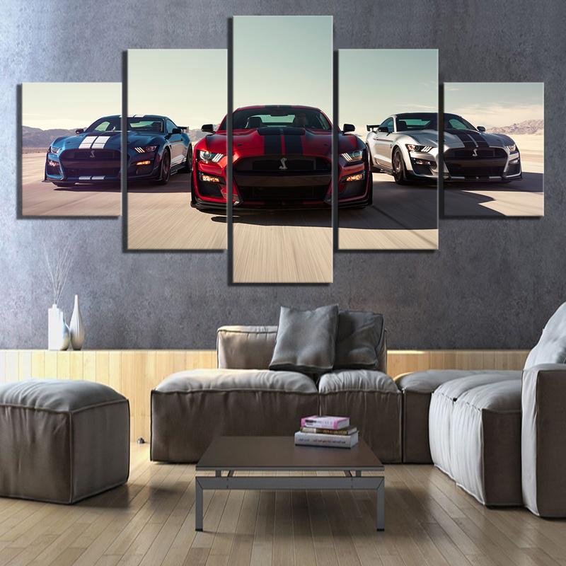 

Ford Mustang Shelby Gt500 Embroidery 5D Diamond Cross Stitch Painting Home Decor Full Round Drill Mosaic Picture Handmade Wall