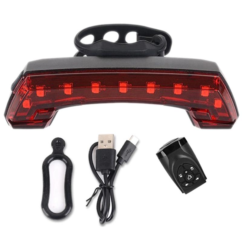 

Bicycle Mountain Bike USB Charging Riding Steering Tail Light with Horn Remote Control Steering Light Riding Accessories