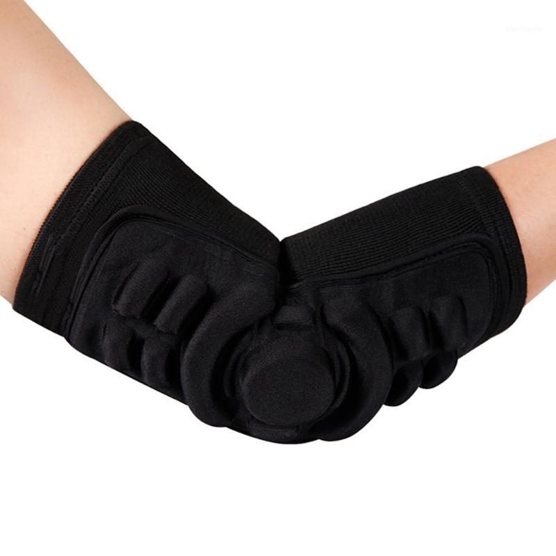 

Sports Elbow Pad Skating Basketball Elbow Riding Silicone Cover Anti-fall Pad THJ991, Black