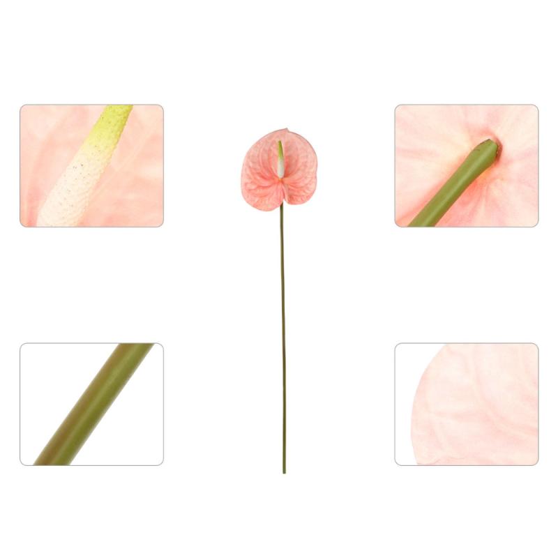 

2pcs Home Decorations Delicate Simulation Flower Decoration House Plant Decors, Pink