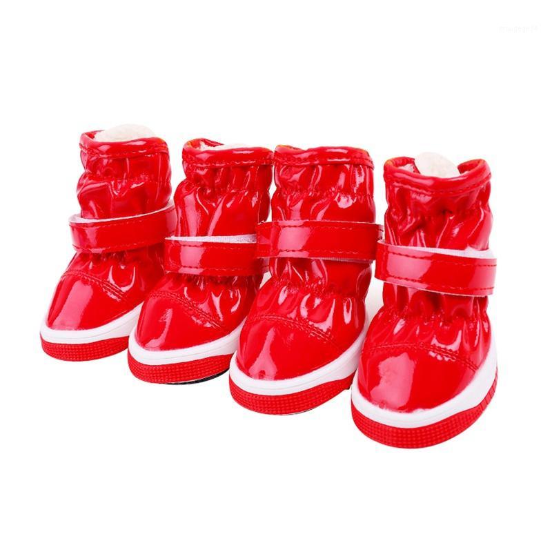 

Dog Waterproof Boots Pet Anti Skid Shoes Winter Warm Skid Proof Sneakers Cashmere Protectors1