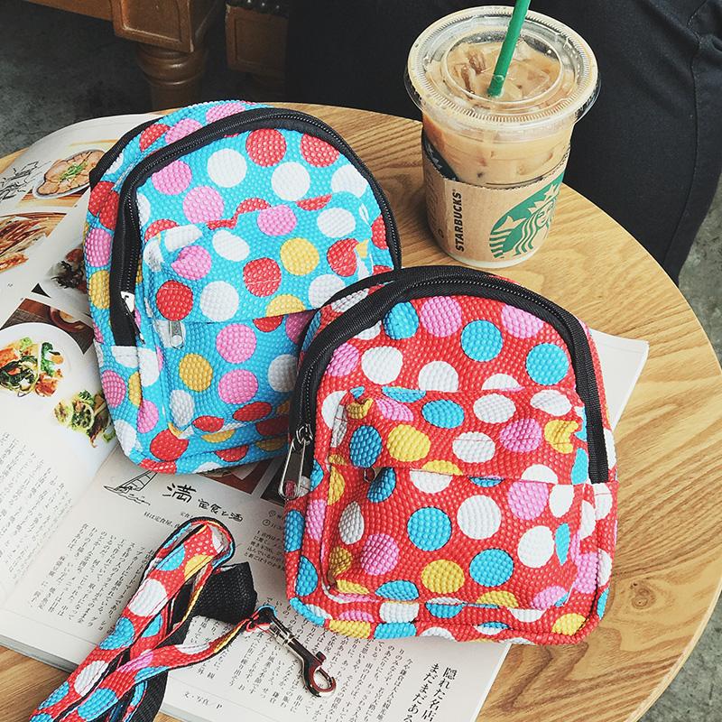 

Colorful Dots Stock Shop Pet Small School Bag Dog Puppy Animal Outdoor Walking Lead With Leash Set Chihuahua Cheap Clearance