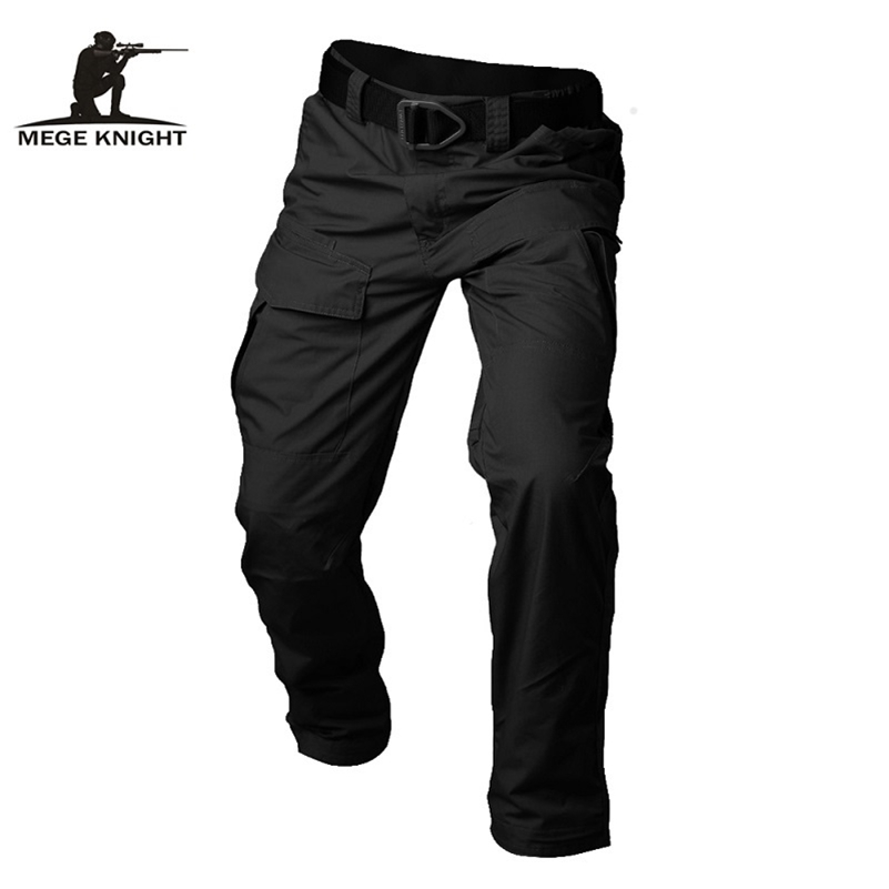 

Mege Brand Tactical Men's Ripstop Pants Military Casual Cargo SWAT Combat Clothing Four Seasons Trousers With Multi Pockets 201128, Black
