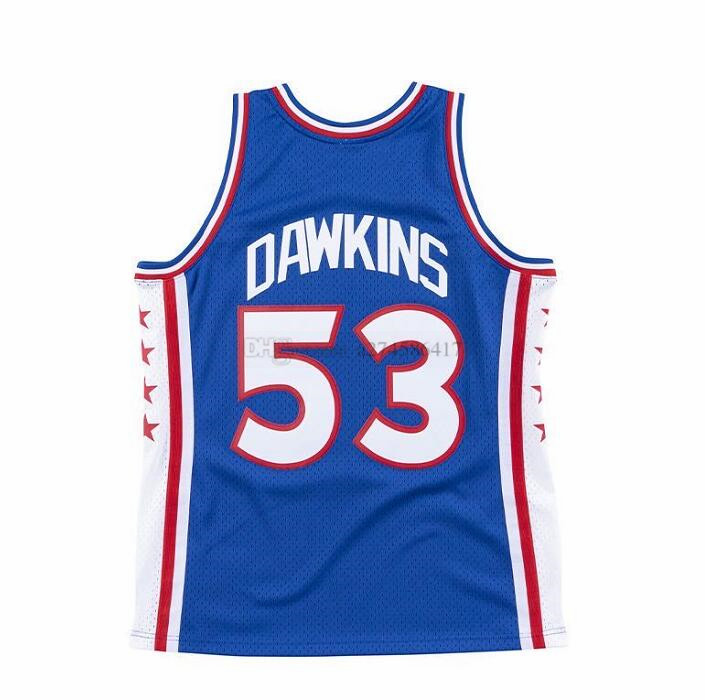 

Custom Men women youth basketball PhiladelphiaCity Team 53 Darryl Dawkins Mitchell & Ness 1976-77 Hardwoods Classic Retro Jersey S-6XL 01