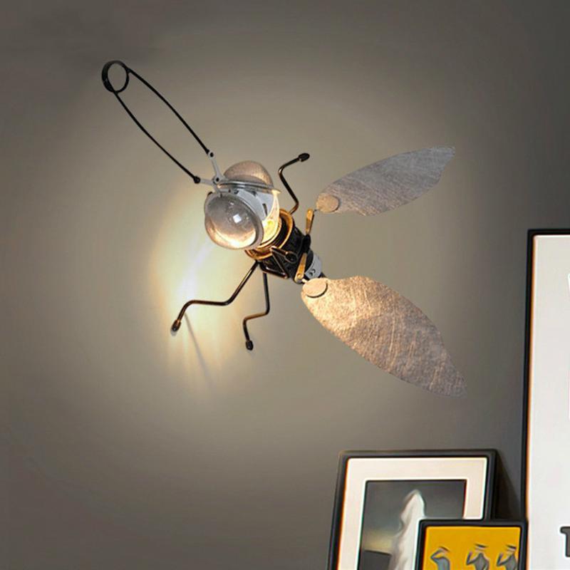 

Nordic Style Creative Individuality Postmodern Lamps Bedside Living Room Model Bedroom Engineering Wall Lamp LM7121057