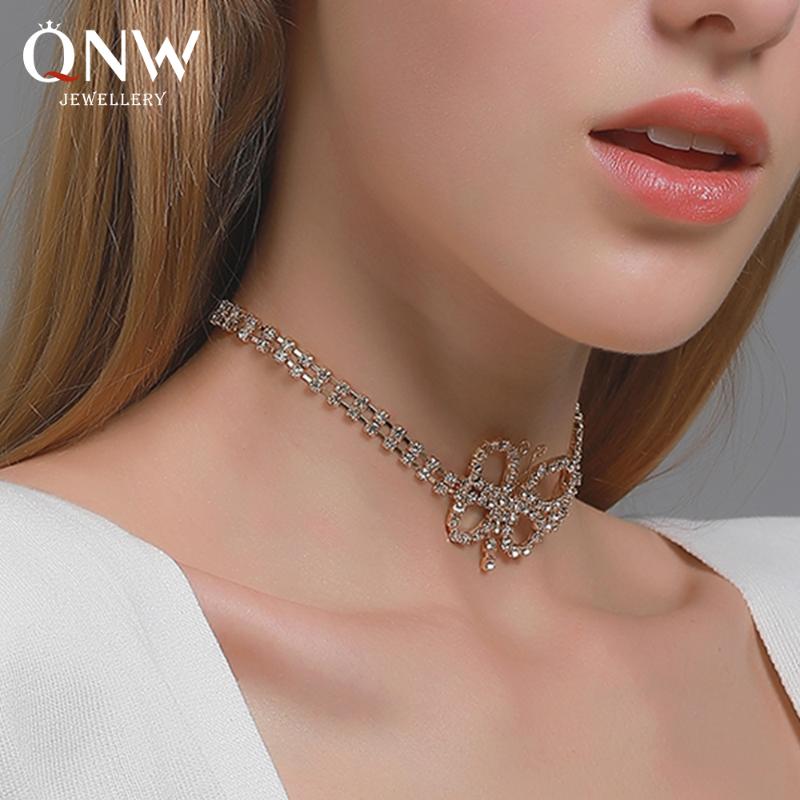

New European Fashion Hot Sale Butterfly Choker Collar Short Necklace