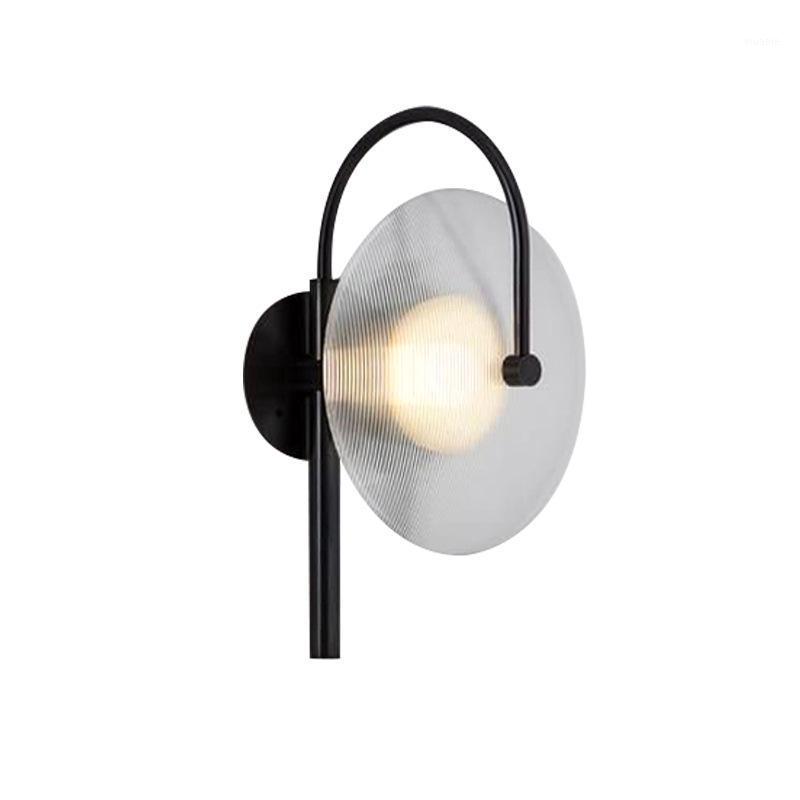 

Modern wall lamps for bedroom white or balck color for living room bedside decoration Aisle wall light corridor hotel lustre led1