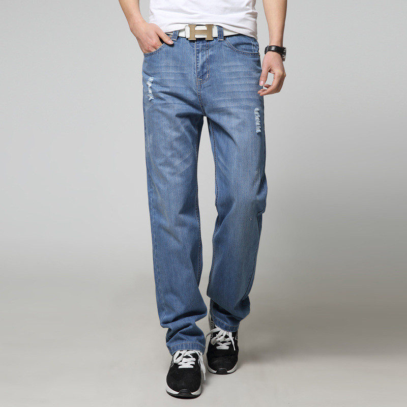 

Spring and 2020 a New Strain of Brem Slacks Straight Men's Big Casual Pants Plus Size 29-40 4244 Laux, Dark blue.