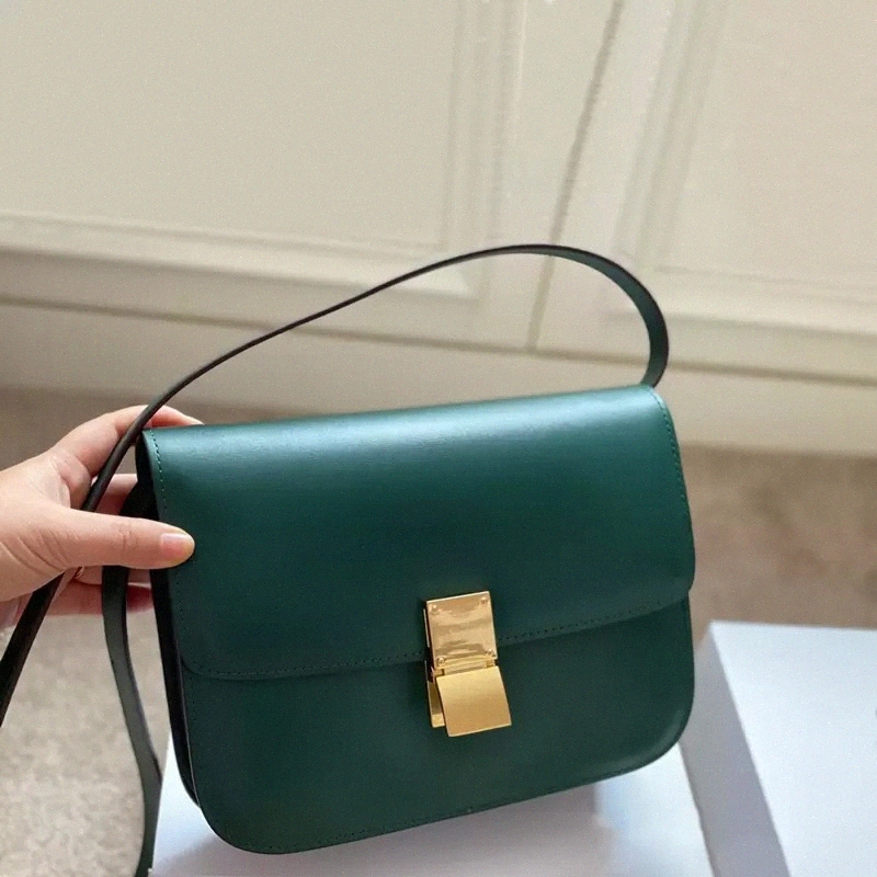 

classic box cow leather handbag imported shoulder crossbody bag Lady Totes Celin Brand women Shoulder Bags Genuine r3Rl#