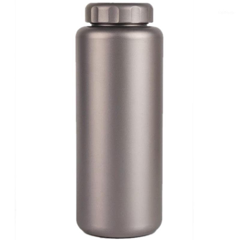 

1050Ml Camping Outdoor Household Capacity, Large Titanium Kettle Tableware, Lightweight Large Water Bottle, Water Glass Picnic S1, Silver