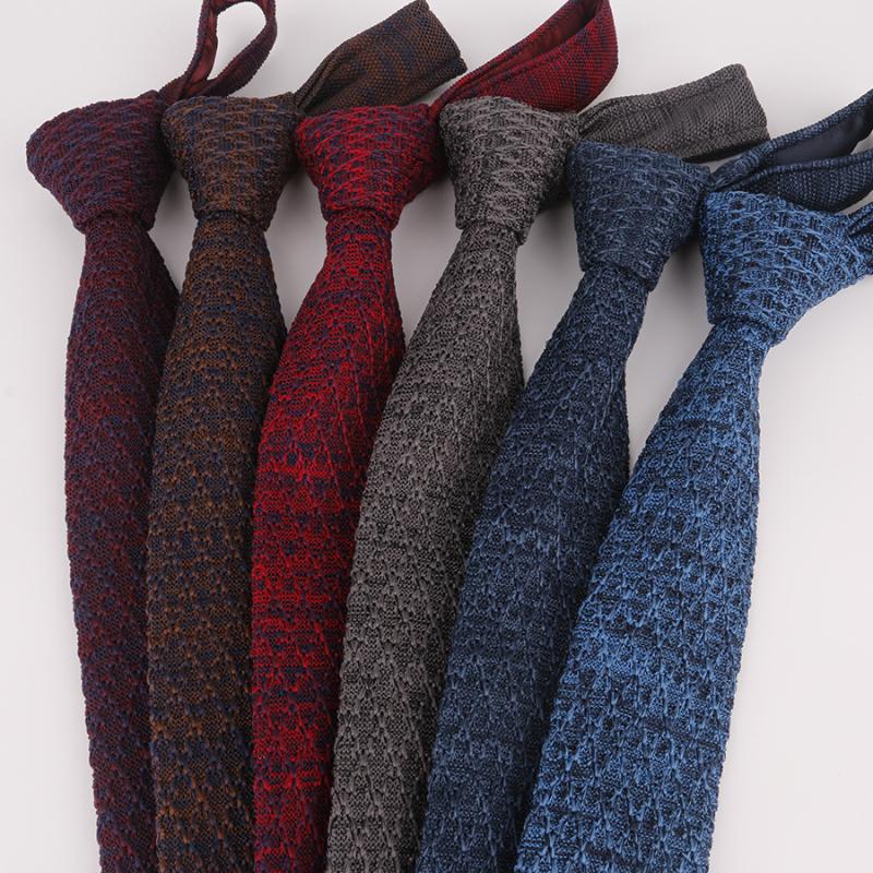 

2020 New 5cm Knitted Necktie for Women New Design Men Knit Necktie Flat Head Knitting Ties Gifts Cravat Neckwear