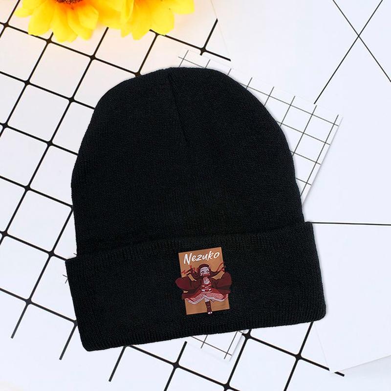 

Anime Demon Slayer: Kimetsu No Yaiba Beanie Hat, Cotton Knitted Embroidered Logo Cap Stretchy Cap Winter Hat Bonnet, Wt1