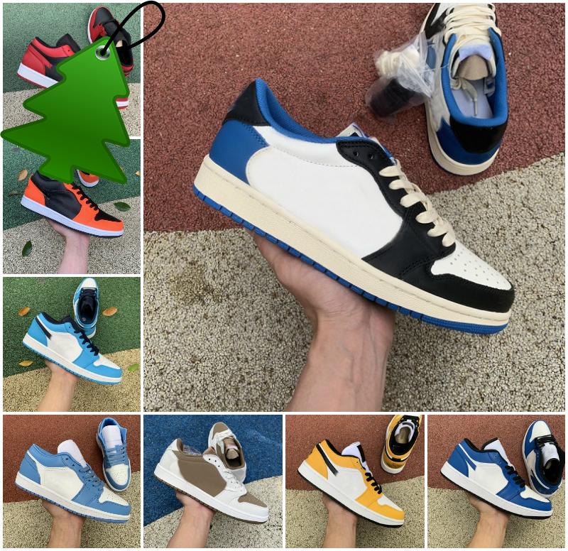 

Jumpman 1 Low Basketball Shoes 1s Wolf Grey Hemp White Court Purple University Blue Black Toe Fragment Reverse Bred Mocha Unc Starfish Mens, X028