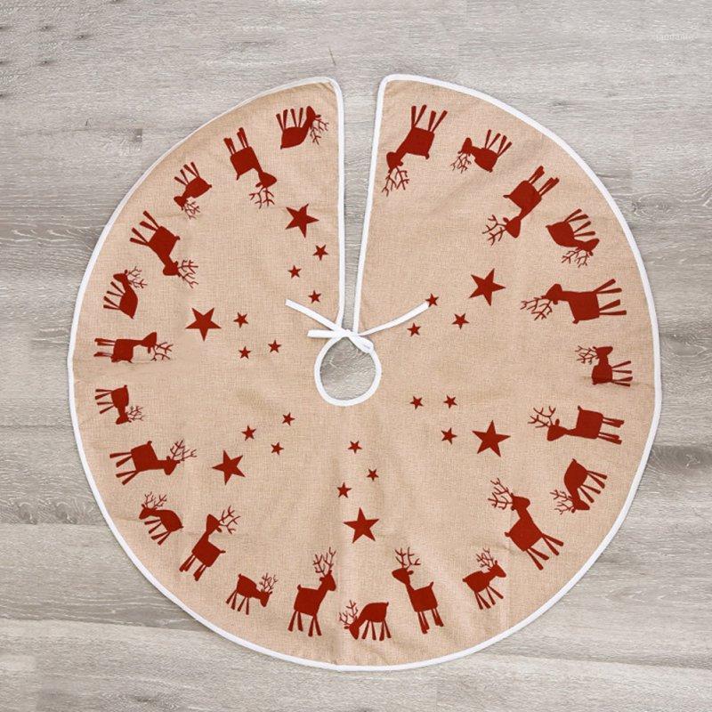 

Christmas Tree Decorations Creative Plaid Fabric Christmas Tree Skirt Courtyard Hotel Scene Supplies Black And White Plaid Edge.1