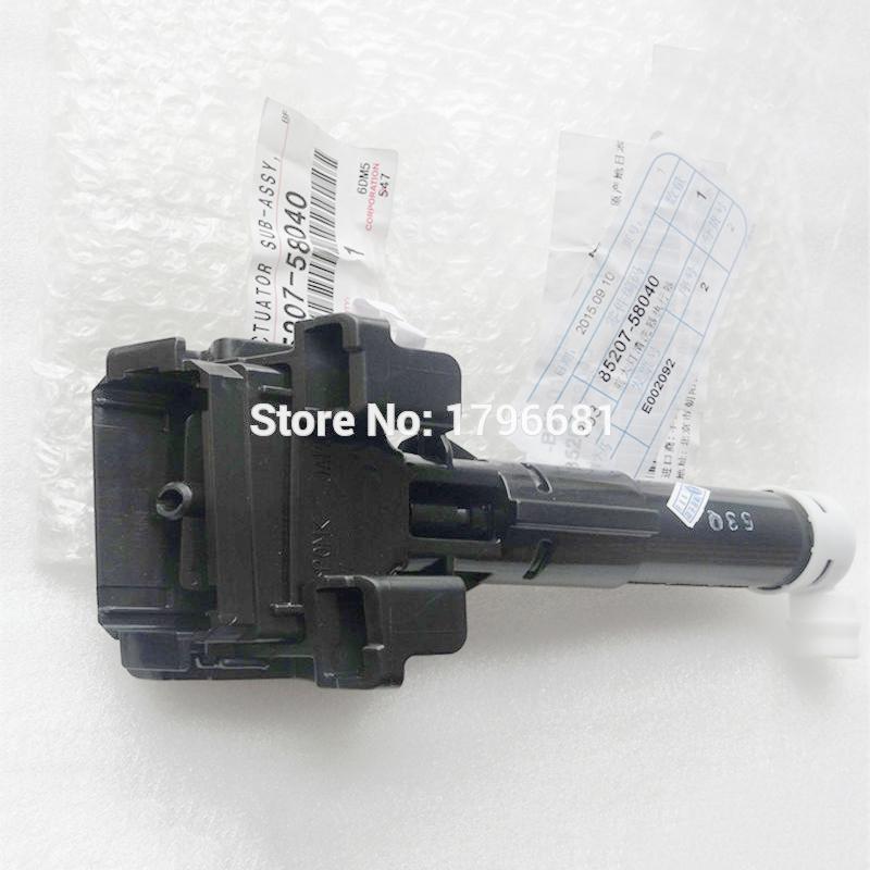 

CAPQX Front bumper Headlight headlamp Washer Nozzle 85207-58040 85208-58040 For 2011-2021 ALPHARD VELLFIRE ANH20 GGH20 LHD