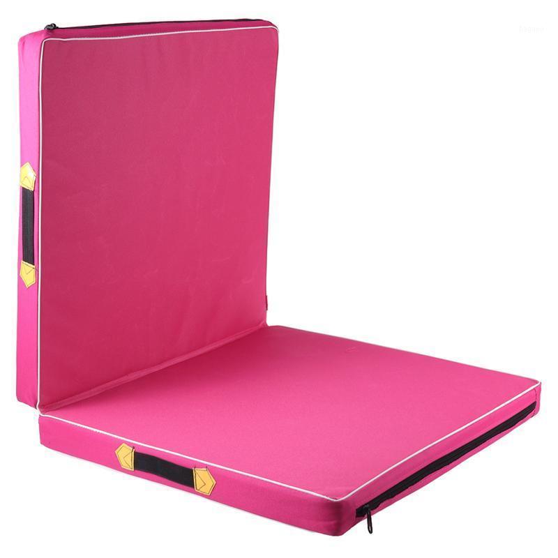 

Foldable Exercise Floor Mat Dance Yoga Gymnastics Training Mat for Home Judo Pilates Gym 100x50x5cm1, Pink