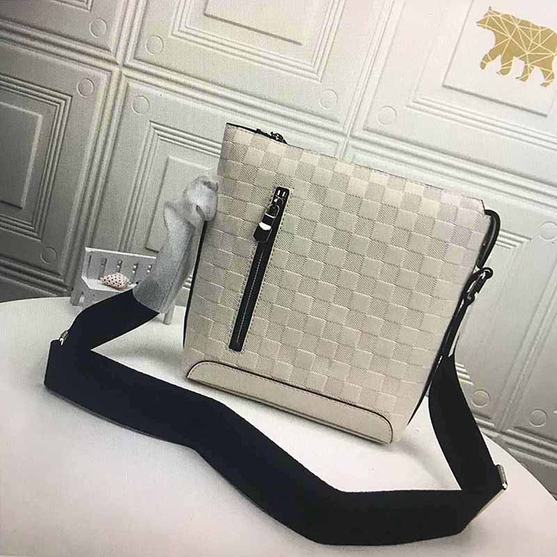 

N40122 DISCOVERY Messenger Bag Men designers Crossbody Bags Business trip Fashion lattice Leather Man Shoulder Bag Clutch Purse Dust Bag, Size:25x20x7 cm