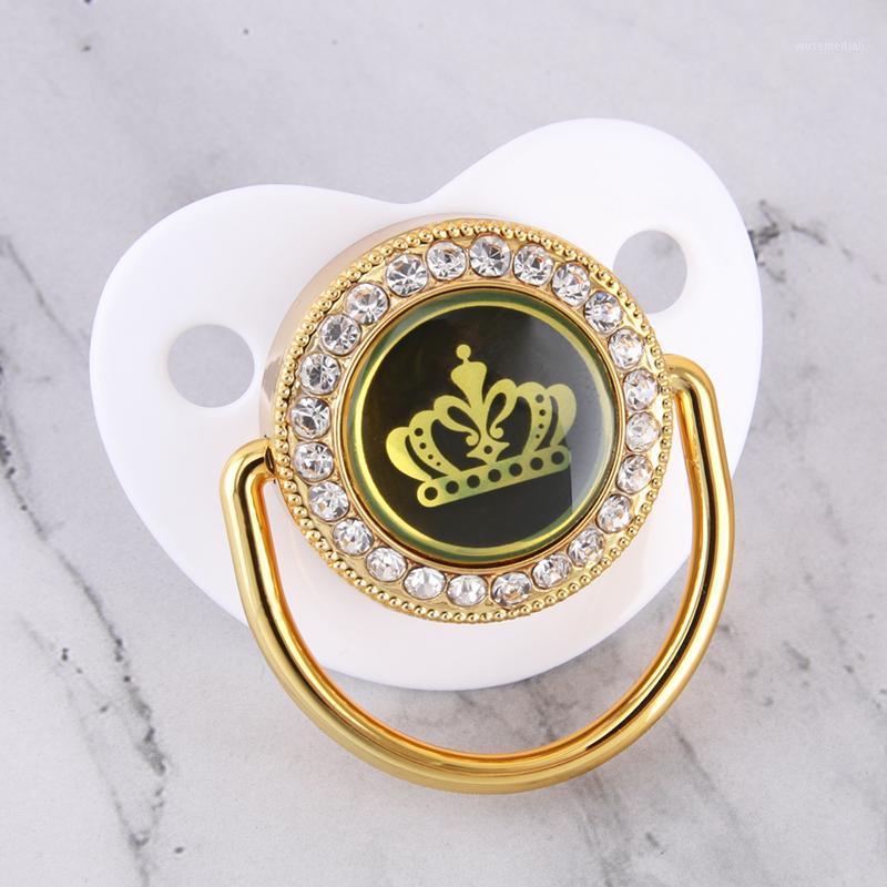 

Luxury BlingBling Crown White Baby Pacifier 6 Colors 0-18 Months BPA Free Newborn Infant Soother Chupeta Sucette Silicone Nipple1