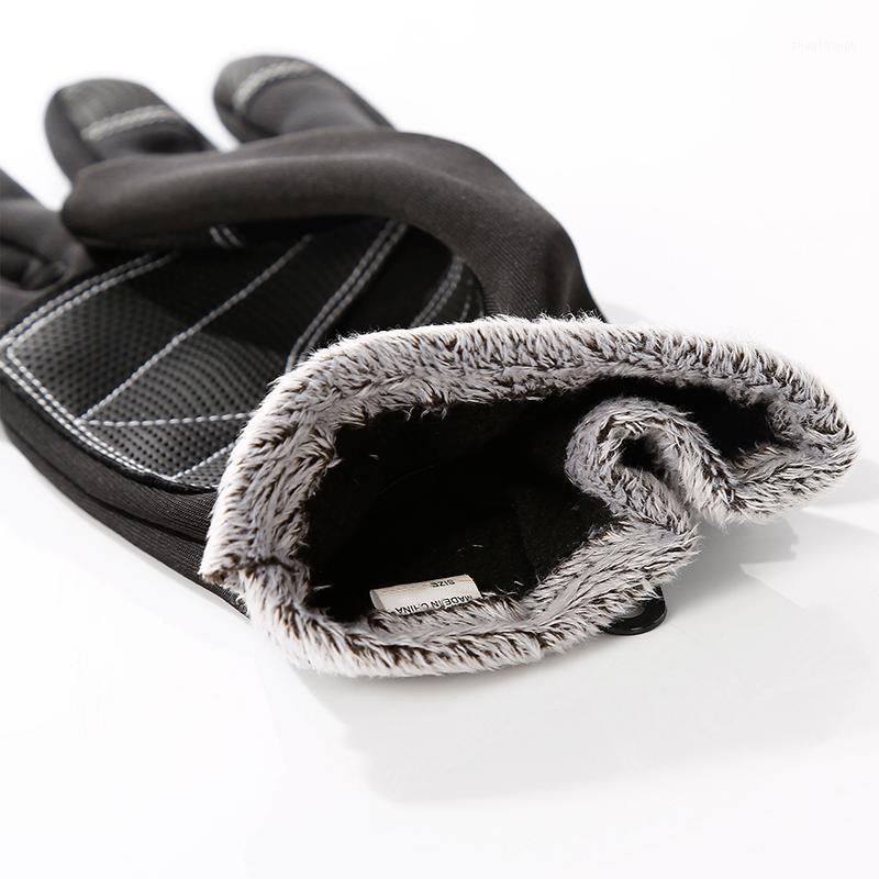 

Winter Waterproof Touch Screen Non-Slip Touch Screen Warm Gloves Outdoor Autumn And Winter Waterproof Non-Slip Sports Cycling1, Black