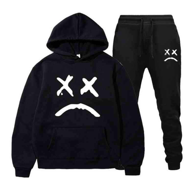 

Ashion Brand Backwoods Men's Set Fleece Hoodie Pant Thick Warm Tracksuit Sportswear Hooded Track Suits Male Sweatsuit, White-h