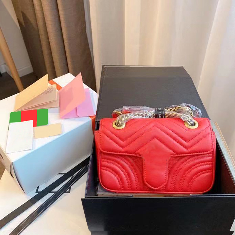 

Classic bags handbag Luxury Designer marmont Messenger Shoulder with Diamond Lattice ripple Buttons cross body Fashion, Color z