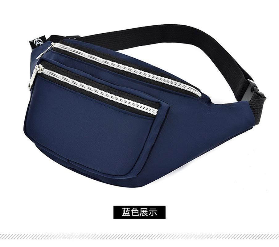 

2021 Women Men Fashion Unisex Causal Famous Design Waist Bag Purse Chest Sport Running Outdooor Messenger Crossbody Sling Bag, Black