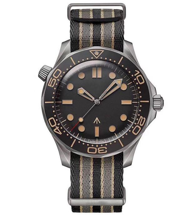 

Luxury Watch Diver 007 Edition Master Planet 600m 2813 Automatic Mechanical Movement Men Watches Steel Strap Sports Wristwatches, Nylon