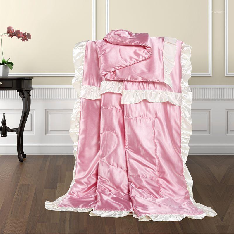 

49 High Quality Silk Summer Quilt Air Condition Blanket Satin Jacquard Large Size Adult Comforter Bed Cover Home Hotel Use1