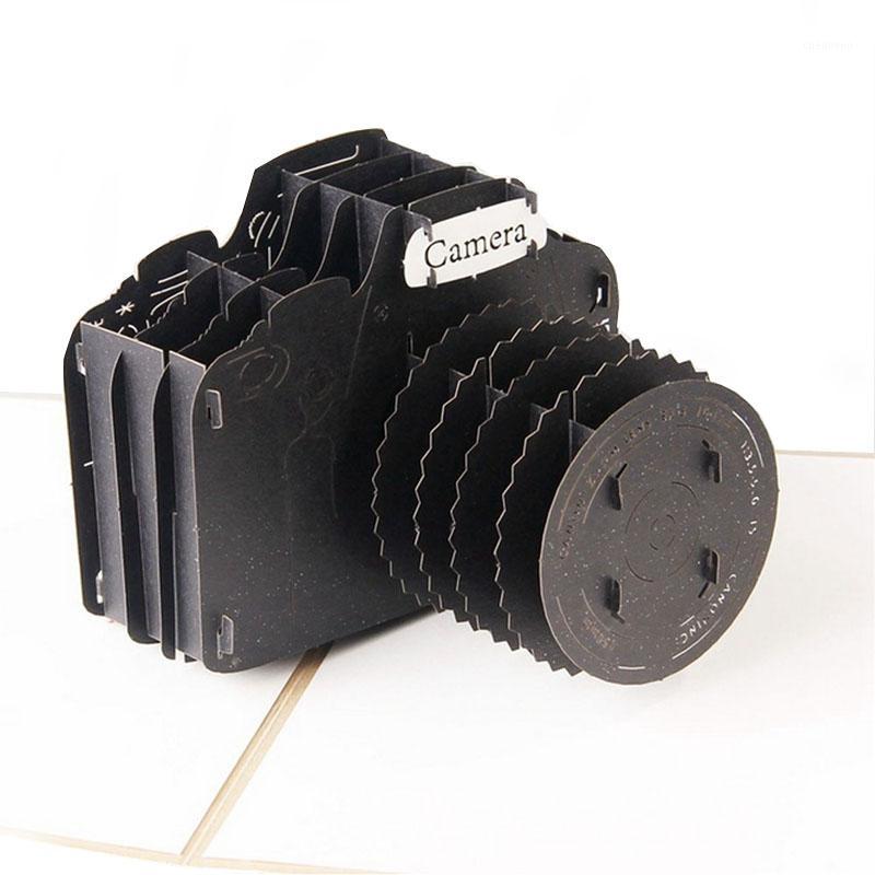 

3D Up Card Handmade SLR Cameras Happy Birthday Valentine Easter Christmas Postcard Gift1