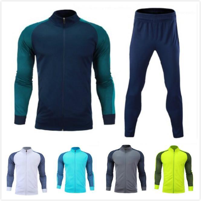 

Customize Team Running Jacket Pants Set Zipper Fitness Sport Jacket Long Sleeve Jogging Sweatshirt Training Jogging Sportswear1, Blue