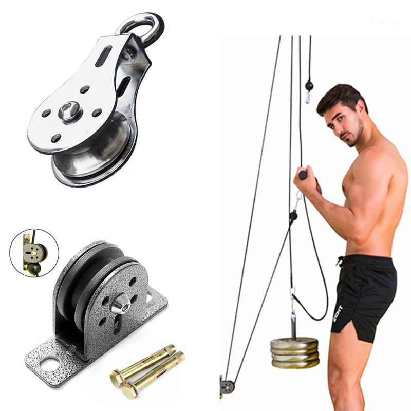 

Fitness Stainless Steel Pulley 300KG Bearing Home DIY Lifting Workout Equipment Gym Mute Cable Silent Wheel Machine Accessories1