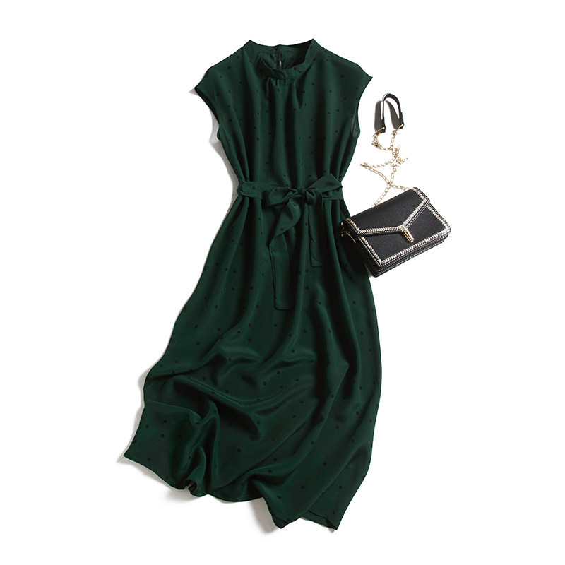 

2020 Design New Black Green Wave Dot Necklace Style Restore Old Ways Is a Silk Belt Worn 1cyj, See chart