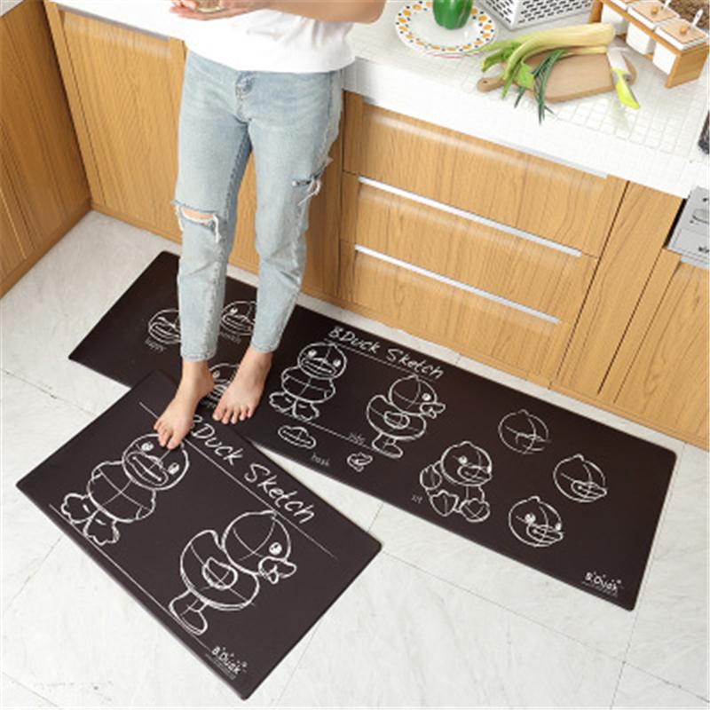 

Kitchen door mat family kitchen bedroom strip bathroom non-slip floor mat, See chart