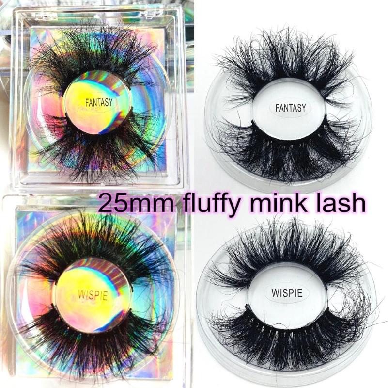 

20-50 pairs Fluffy Lashes 25mm 3d Mink Lashes Wholesale In Bulk Dramatic Long Natural Eyelashes Makeup Mink Eyelashes