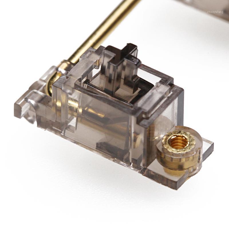 

Everglide Black Transparent Gold Plated Pcb screw in Stabilizer for Custom Mechanical Keyboard gh60 xd64 xd84 6.25x 2x xd871
