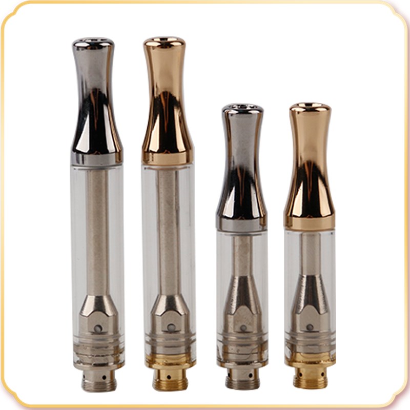 

AC1003 Ceramic Coil Vape Pen Cartridge 1.2mm Intake Holes Atomizer 510 Co2 Cartridges Thick Oil Tank Metal Tip foam box packaging