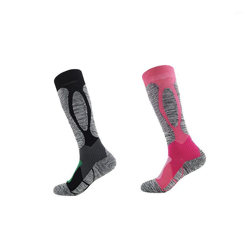 

Sports Ski Stockings Long Ski Snow Walking Hiking Sports Towel Socks Outdoor MTB Cycling Running Football Stockings Comfortable1, Black