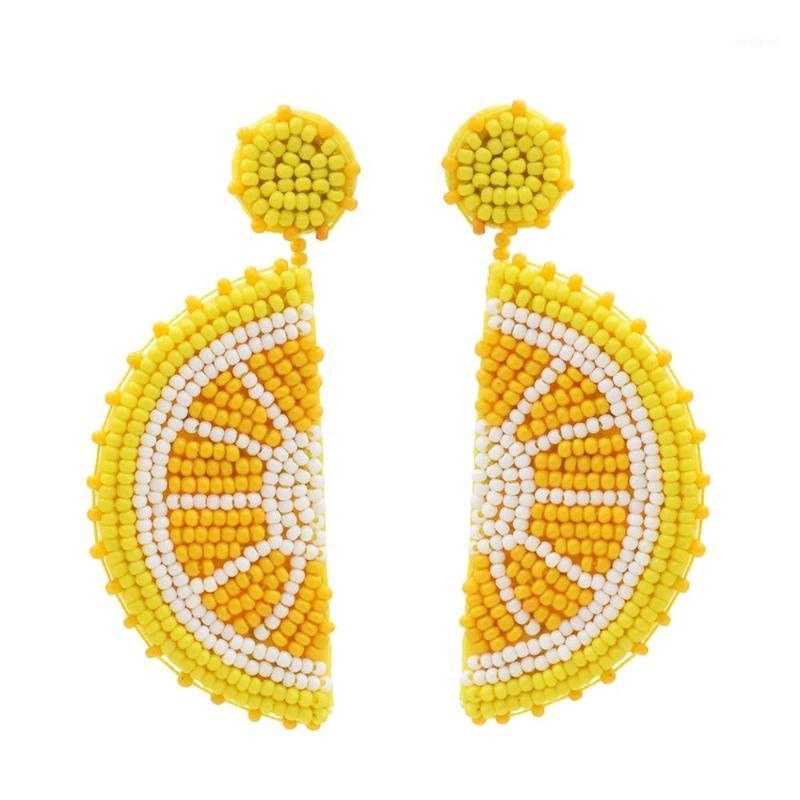 

Dangle & Chandelier Handmade Resin Beads Fruit Big Drop Earrings Cute For Bohemian Korean Fashion Women Girls Summer Beach Party Jewelry1