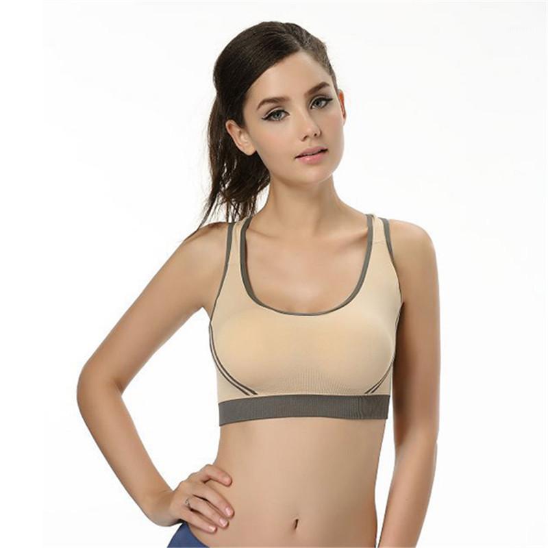 

Sexy Women Sports Bra Stretch Athletic brassiere Push Up Bras Tank Top Seamless Padded Running1, As the picture show