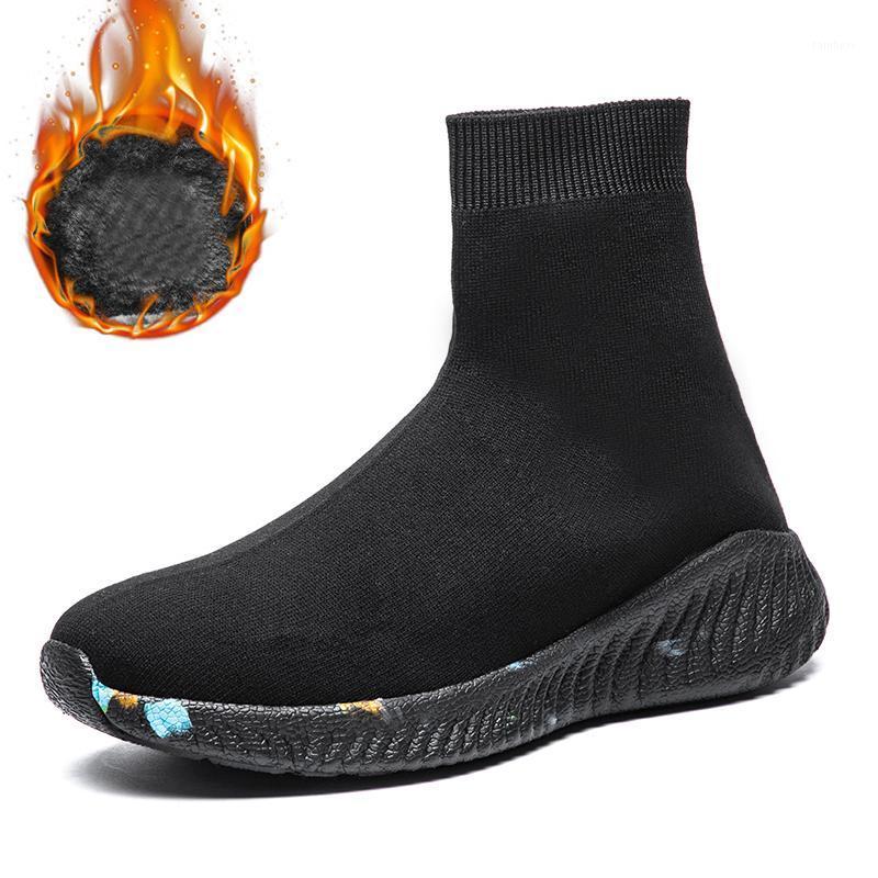 

2021 Women Boots Non-slip Black Winter Ankle Snow Boots Women Platform Winter Shoes with Thick Fur Botas Mujer Thigh High1