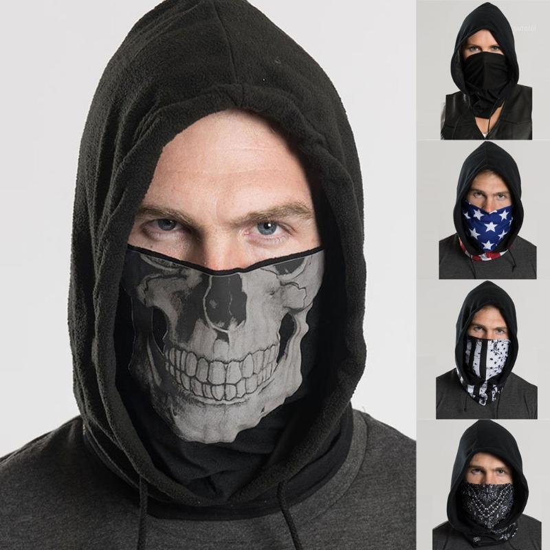 

2020 Hot Print Full Season Adults Scarf Neck Full Head Hats Windproof Hooded Hat Child Windproof Sun protection Caps Reusable1