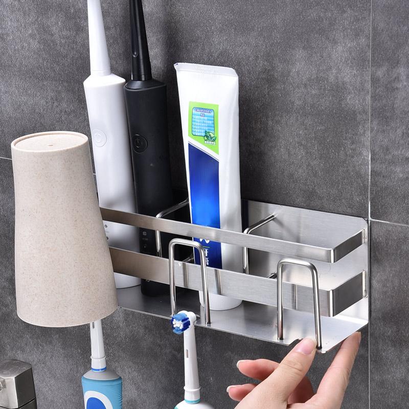 

Toothbrush Holder 304 Stainless Steel Wall Mounted Adhesive Gargle Cup Holder BDF99