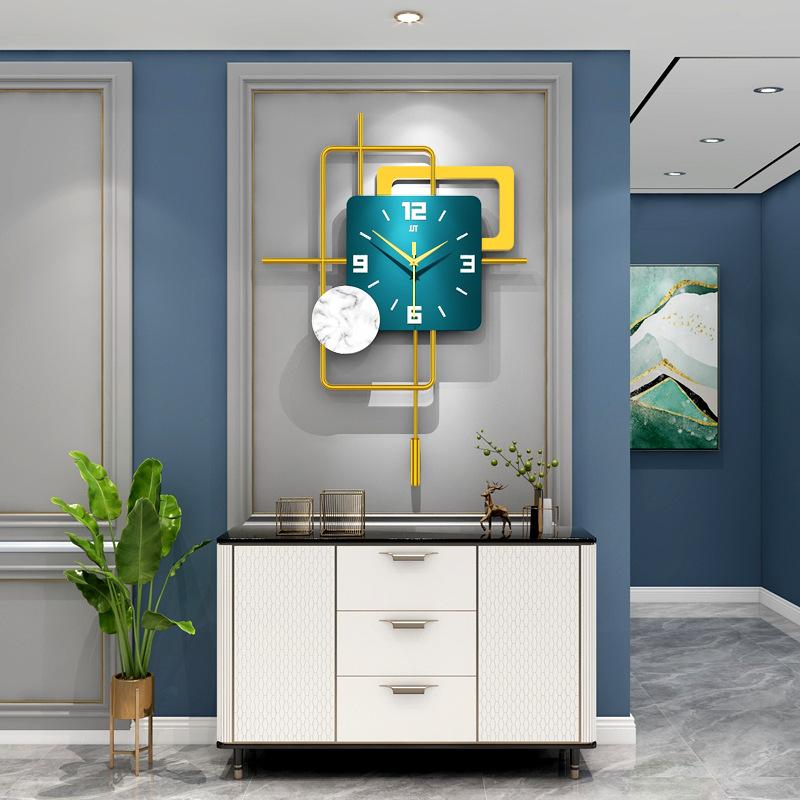 

Wall clock lamp luxury living room wall clock wall, modern design clocks living room decoration