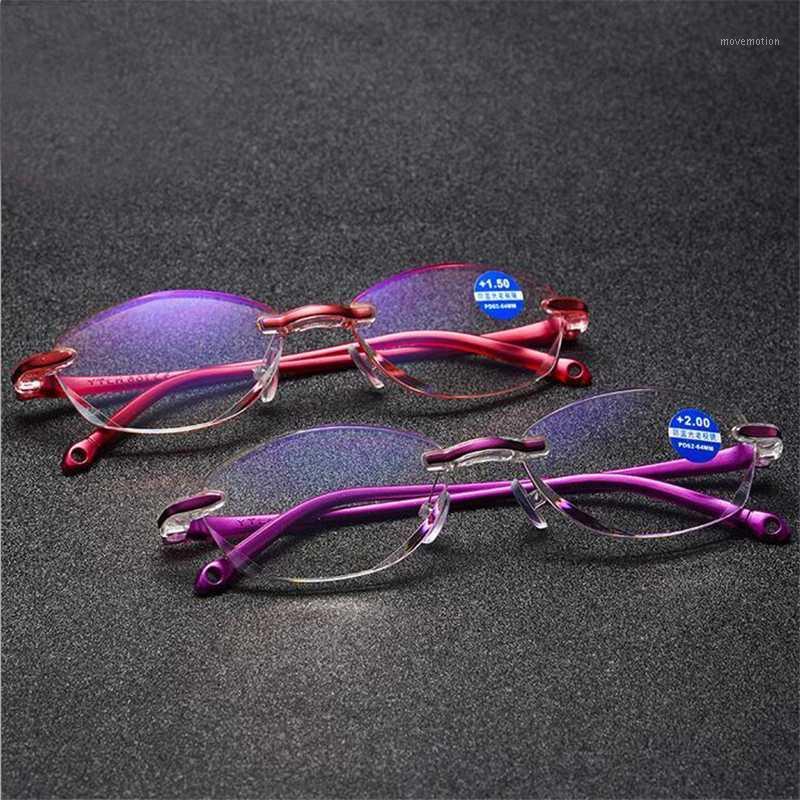

+1.0+1.5 TO +4.0 Rimless Anti-Blu-ray Women's Reading Glasses Anti-fatigue Magnifying Glasses Hyperopia Eye Women1