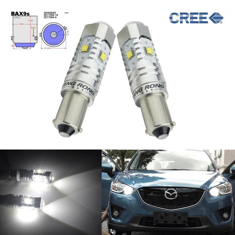 

2 pieces BAX9s H6W Bulb C,REE LED 25W Sidelight Daytime Running Driving Side Light DRL1, As pic