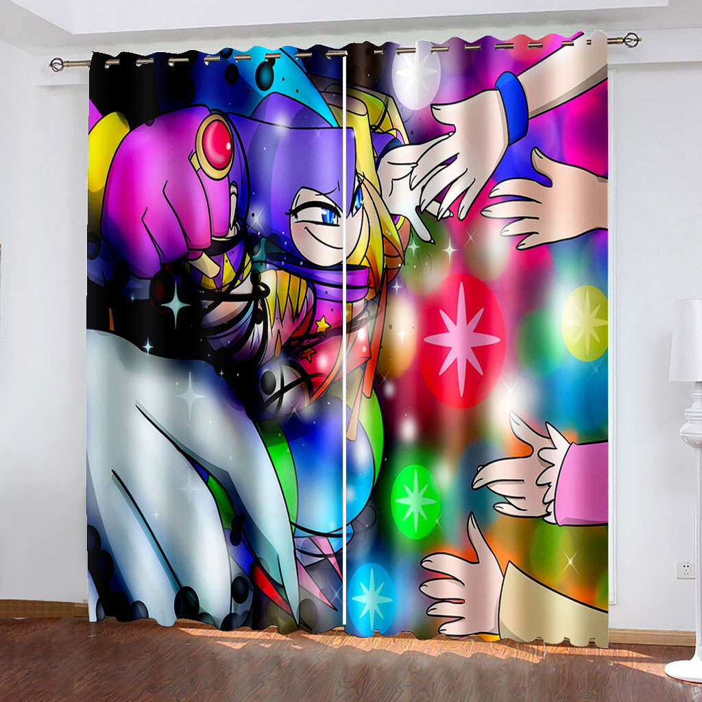

3D Window Curtain Colorful cartoon little hands Luxury Blackout Living Room office Bedroom Customized size, White