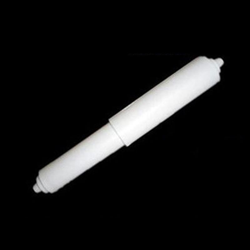 

Toilet Roll Spindle Loaded Tissue Paper Holder Stretch Roller White Plastic