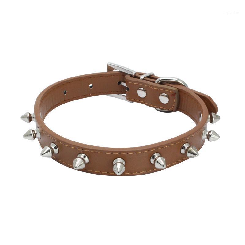 

Pet Cool Spiked Studded Synthetic Leather Dog Collar Personalized Dog Collar Puppy Nameplate Collars For Small Medium Large Dogs1