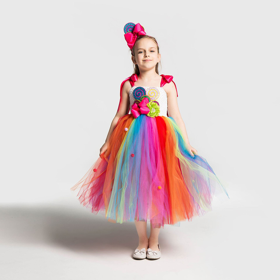 Acquistare Ragazze Rainbow Caramelle Dress Bambini Lollipop Modellazione  Bambino Bambina Costumi Performance Performance Bambini Estate Compleanno  Party Vestiti T200107 Economico | Consegna Veloce E Qualità | It.Dhgate