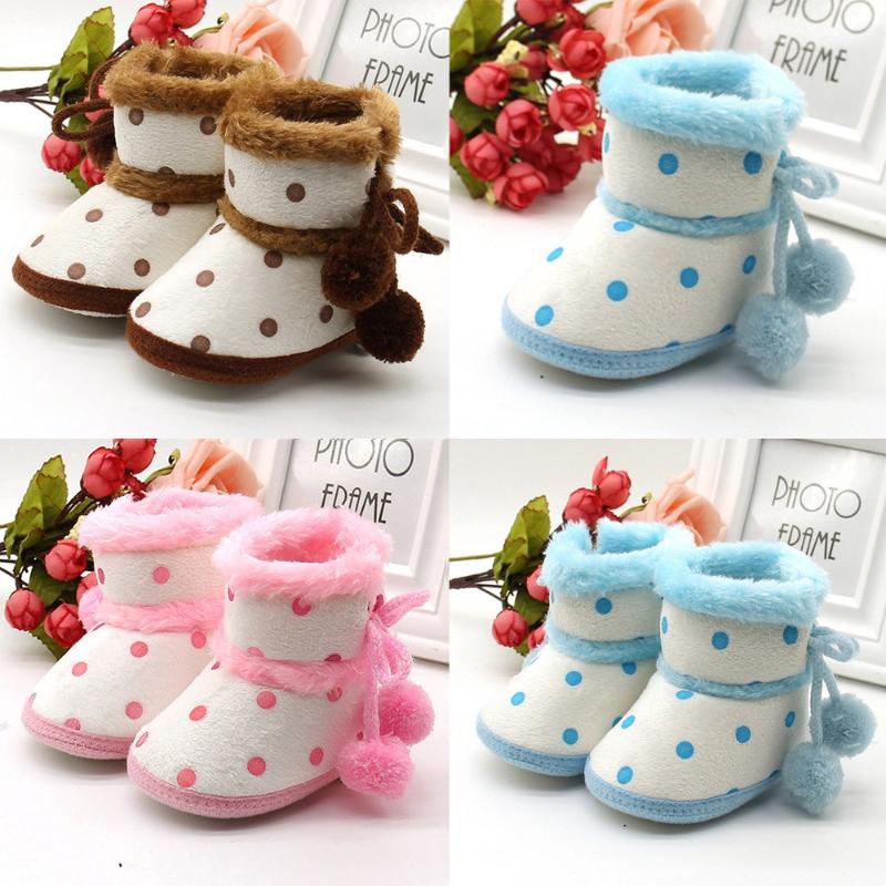 

2020 Spring/Autumn Infant Baby Girls Boys Soft Booties Snow Boots Infant Toddler Newborn Warming Shoes First Walkers Crib Shoes, Blue